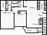 918 sq. ft. B1 floor plan