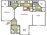951 sq. ft. 60% floor plan