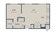 744 sq. ft. A2S floor plan