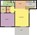 750 sq. ft. A1 floor plan