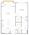 732 sq. ft. Boulevard Oaks floor plan