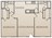 935 sq. ft. F floor plan