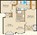 962 sq. ft. D floor plan