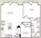1,151 sq. ft. A5 floor plan
