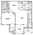 768 sq. ft. floor plan