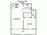 745 sq. ft. A1D floor plan