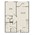 691 sq. ft. A1 floor plan