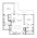 1,020 sq. ft. B1 floor plan