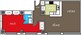 581 sq. ft. B floor plan