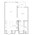 912 sq. ft. A7 floor plan