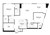 1,301 sq. ft. C2 floor plan