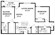 1,015 sq. ft. St. James-Down floor plan