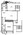 720 sq. ft. A2 floor plan