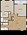 852 sq. ft. floor plan