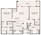 1,098 sq. ft. B3 floor plan
