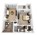 597 sq. ft. A1 floor plan
