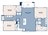 1,412 sq. ft. C1 floor plan