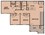 1,239 sq. ft. 40% floor plan