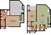 695 sq. ft. A2 floor plan
