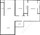 664 sq. ft. floor plan