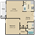 683 sq. ft. Seagull floor plan
