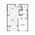 609 sq. ft. A1 Bellini floor plan