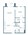 688 sq. ft. A1 floor plan