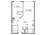 782 sq. ft. A3A floor plan