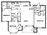 1,183 sq. ft. D/60% floor plan