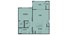 640 sq. ft. Juniper(A1) floor plan