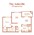 795 sq. ft. Asheville floor plan