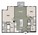 1,138 sq. ft. B4E floor plan