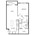 704 sq. ft. A4 floor plan