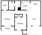 850 sq. ft. B1 floor plan