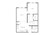 666 sq. ft. A Platinum floor plan