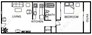 700 sq. ft. A2 floor plan