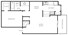 665 sq. ft. to 681 sq. ft. C1 floor plan