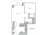 792 sq. ft. 1G floor plan
