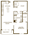 926 sq. ft. A1AD floor plan