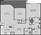 1,025 sq. ft. B1 floor plan