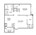 750 sq. ft. E3 II floor plan