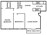 940 sq. ft. B3 floor plan