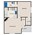 523 sq. ft. floor plan