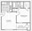 500 sq. ft. A2 floor plan