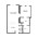 686 sq. ft. A10 floor plan