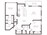 1,175 sq. ft. B2C floor plan