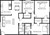 1,096 sq. ft. C1 floor plan