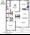 1,184 sq. ft. Sequoia floor plan