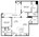 1,226 sq. ft. B4 floor plan