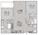 1,073 sq. ft. Bethany floor plan